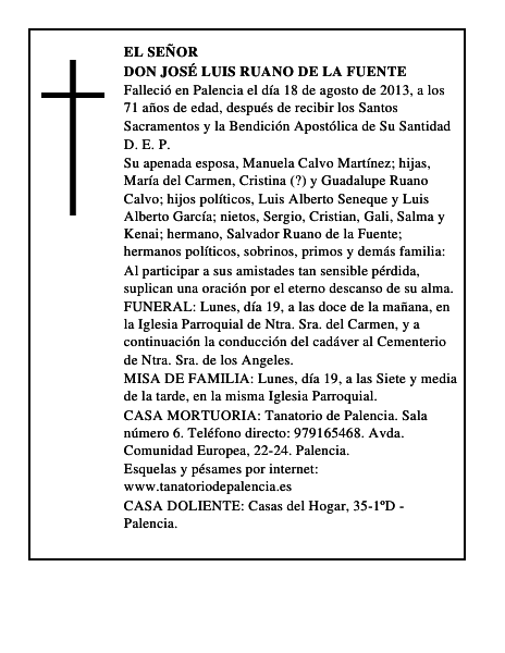 Don José Luis Ruano de la Fuente
