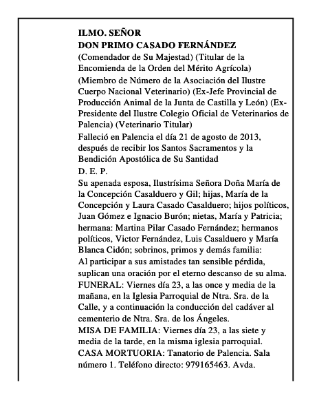 Don Primo Casado Fernández