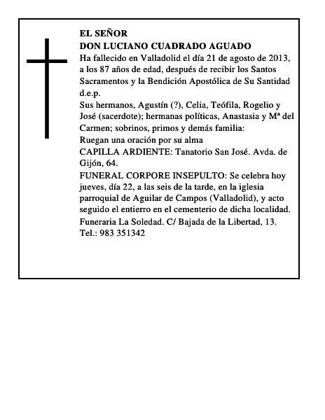 Don Luciano Cuadrado Aguado