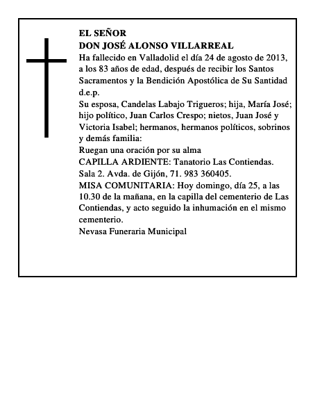 Don José Alonso Villarreal