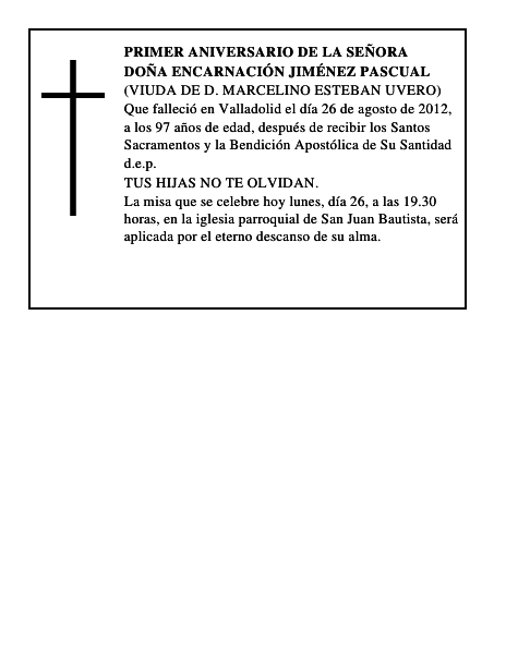 Doña Encarnación Jiménez Pascual