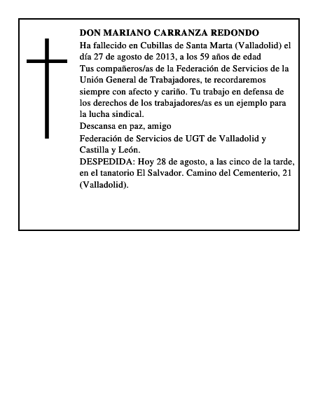 Don Mariano Carranza Redondo