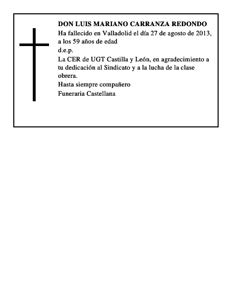 Don Luis Mariano Carranza Redondo