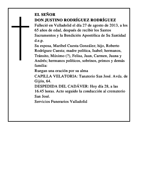 Don Justino Rodríguez Rodríguez