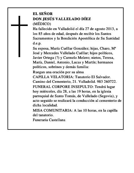 Don Jesús Vallelado Díez