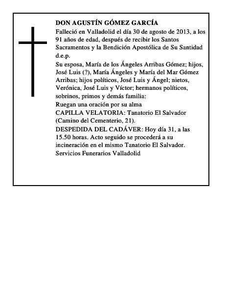 Don Agustín Gómez García