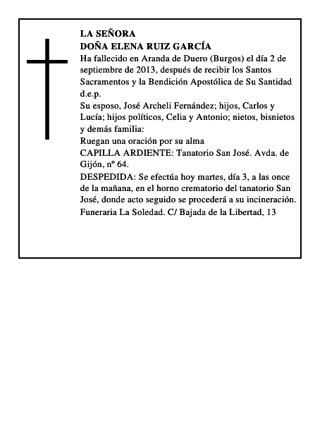 Doña Elena Ruiz García