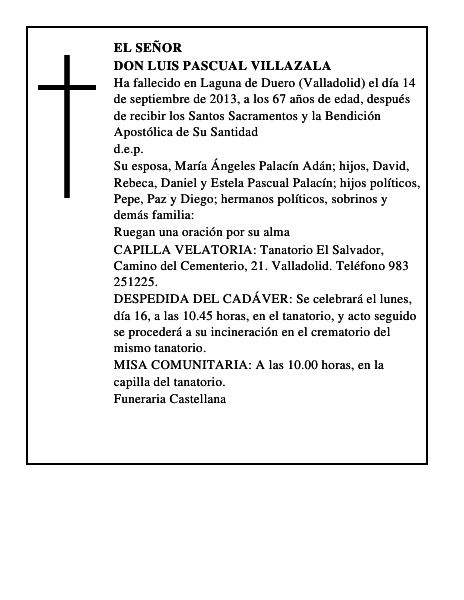 Don Luis Pascual Villazala
