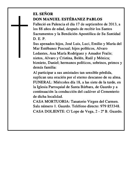Don Manuel Estébanez Pablos