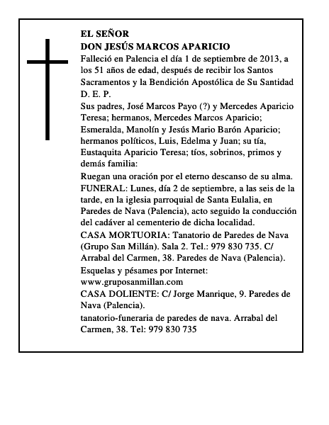 Don Jesús Marcos Aparicio