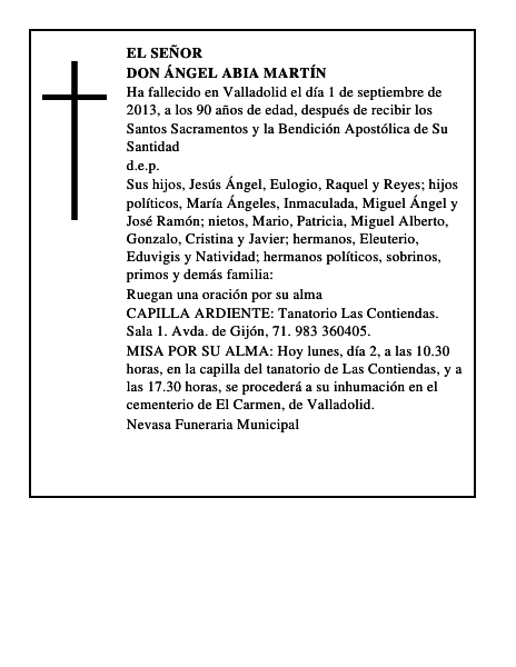 Don Ángel Abia Martín