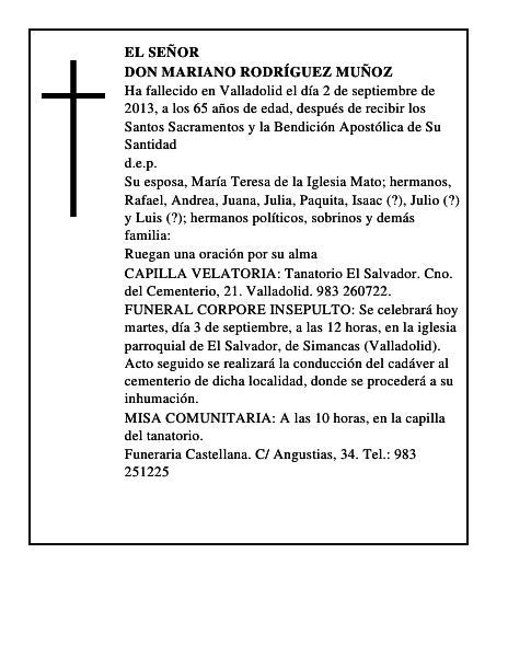 Don Mariano Rodríguez Muñoz
