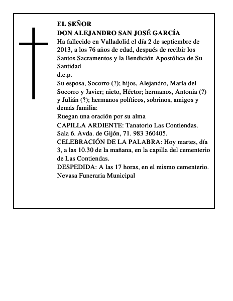 Don Alejandro San José García