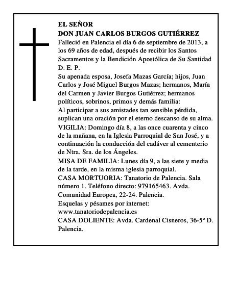 Don Juan Carlos Burgos Gutiérrez
