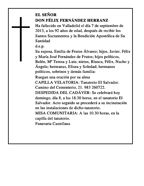 Don Félix Fernández Herranz