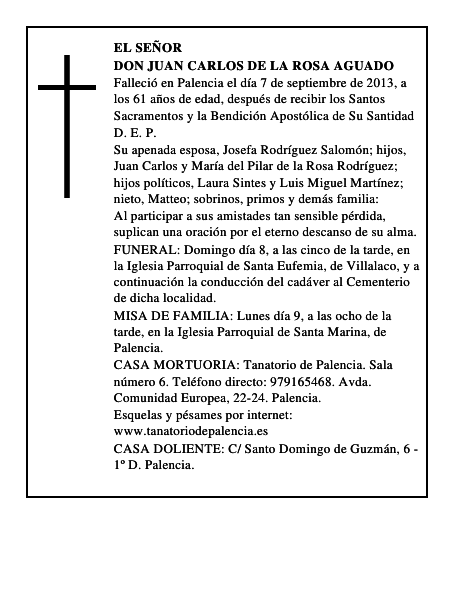 Don Juan Carlos de la Rosa Aguado