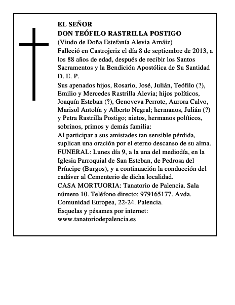Don Teófilo Rastrilla Postigo