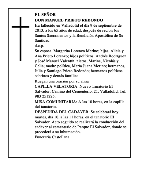 Don Manuel Prieto Redondo