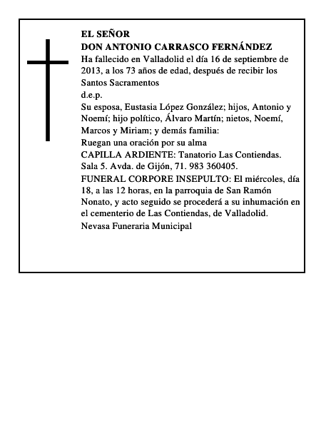 Don Antonio Carrasco Fernández
