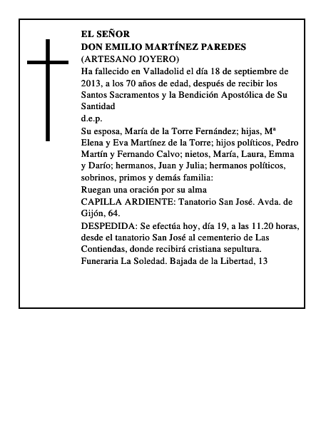 Don Emilio Martínez Paredes