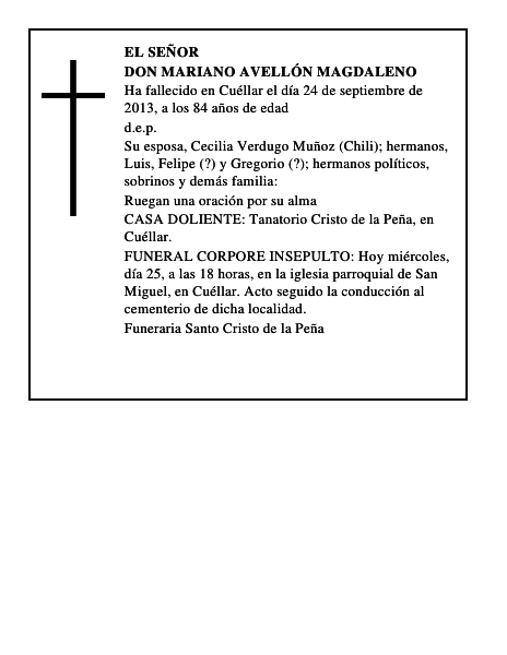 Don Mariano Avellón Magdaleno