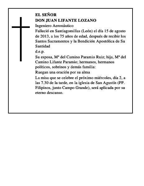 Don Juan Lifante Lozano