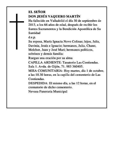 Don Jesús Vaquero Martín