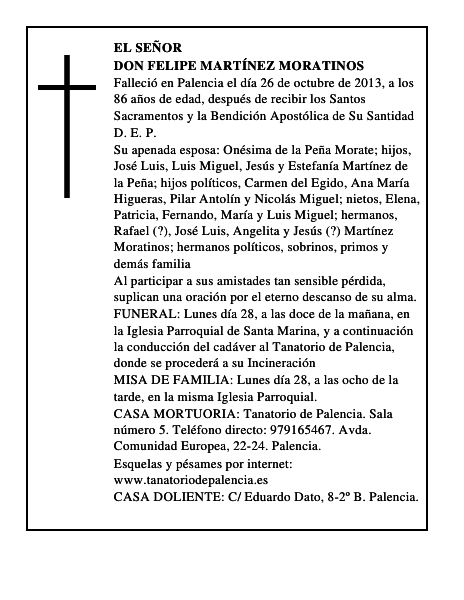 Don Felipe Martínez Moratinos