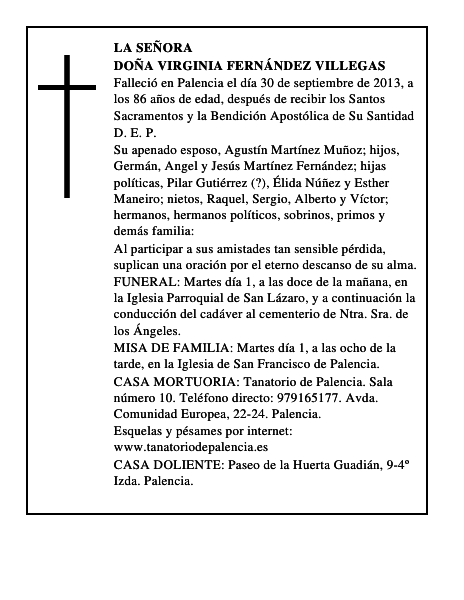 Doña Virginia Fernández Villegas
