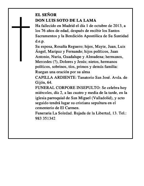 Don Luis Soto de la Lama
