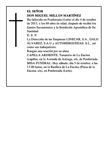 Don Miguel Millán Martínez