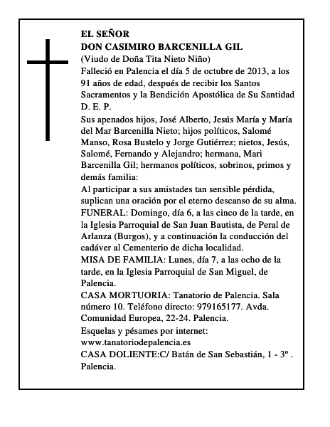 Don Casimiro Barcenilla Gil