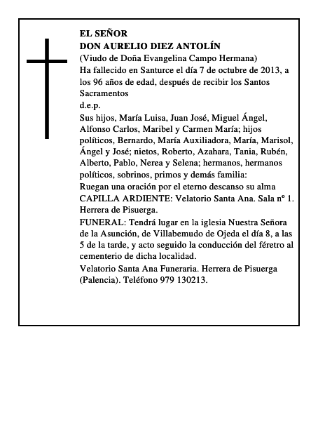 Don Aurelio Diez Antolín