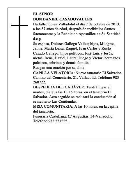 Don Daniel CasadoValles