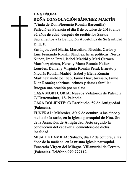 Doña Consolación Sánchez Martín