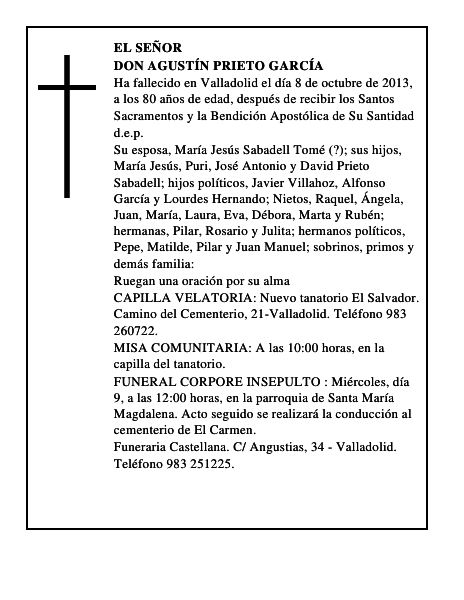 Don Agustín Prieto García