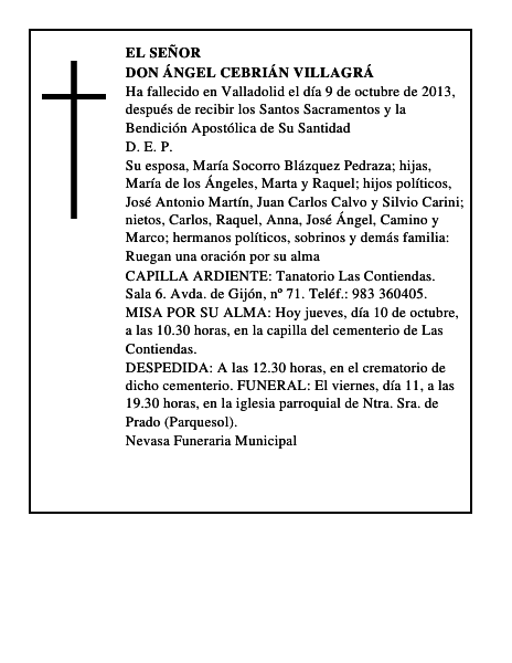 Don Ángel Cebrián Villagrá