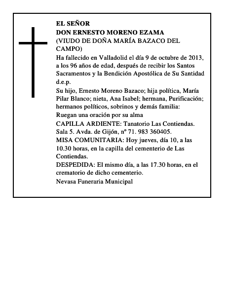 Don Ernesto Moreno Ezama