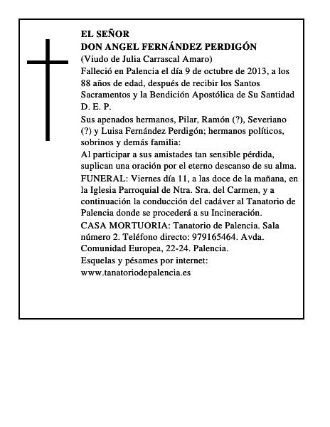 Don Angel Fernández Perdigón