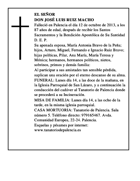 Don José Luis Ruiz Macho