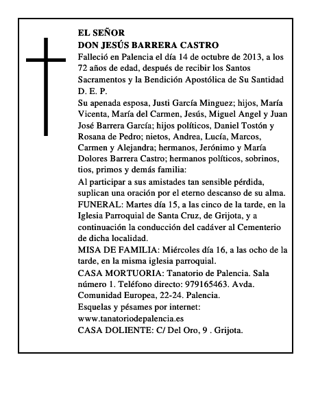 Don Jesús Barrera Castro