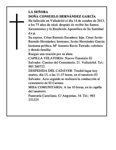 Doña Consuelo Hernández García