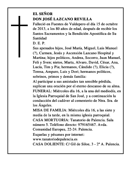 Don José Lazcano Revilla