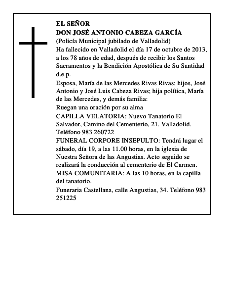 Don José Antonio Cabeza García