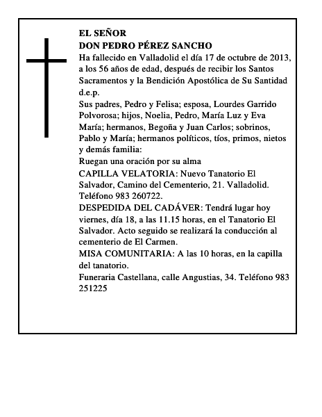 Don Pedro Pérez Sancho