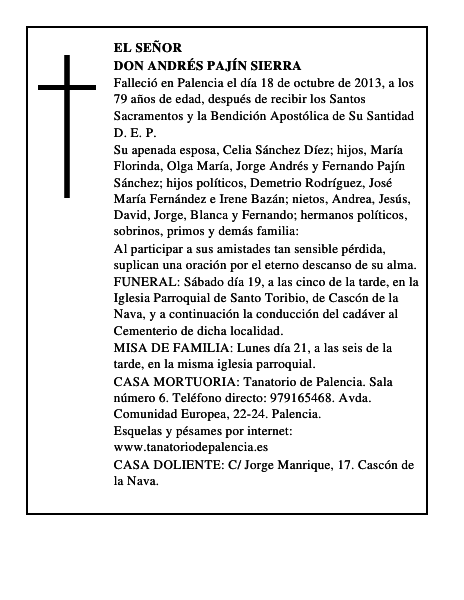 Don Andrés Pajín Sierra