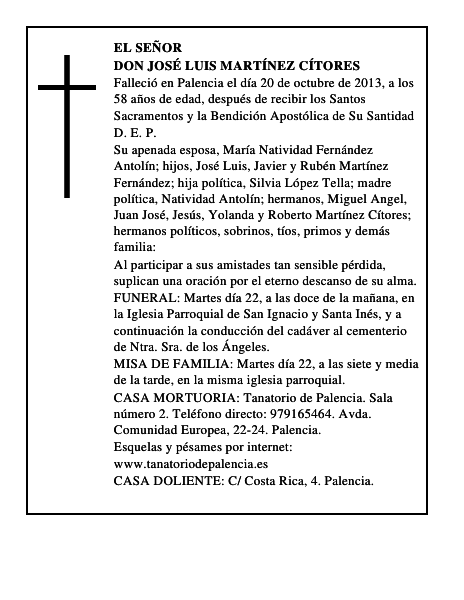 Don José Luis Martínez Cítores