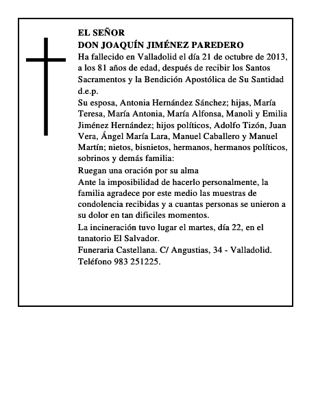 Don Joaquín Jiménez Paredero