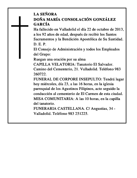 Doña María Consolación González García