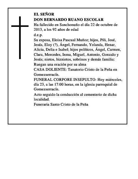 Don Bernardo Ruano Escolar